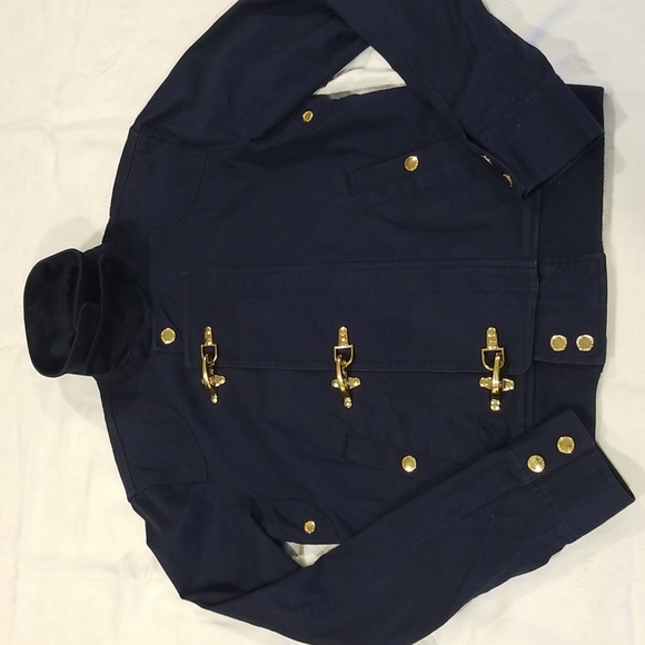 Ralph Lauren Navy jacket w Gold Toggle - M - Picture 5 of 12
